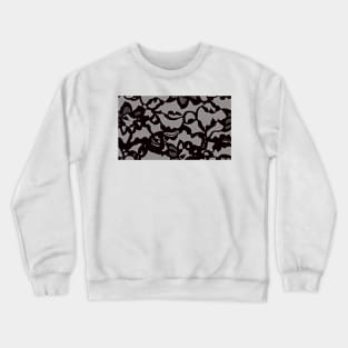 Black lace Crewneck Sweatshirt